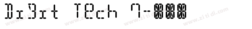 Digit Tech 7字体转换